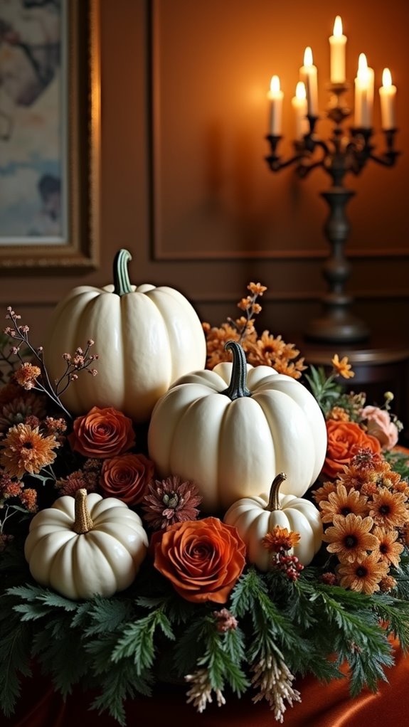 elegant pumpkin arrangement ideas