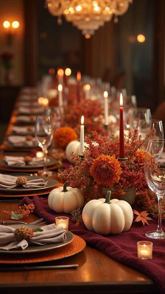 elegant pumpkin d cor arrangements