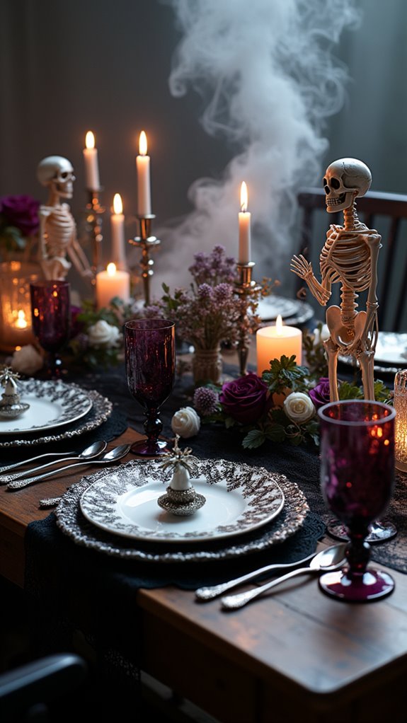 elegant skeletons and lace