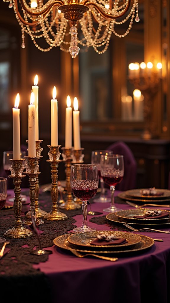 elegant vintage halloween decor