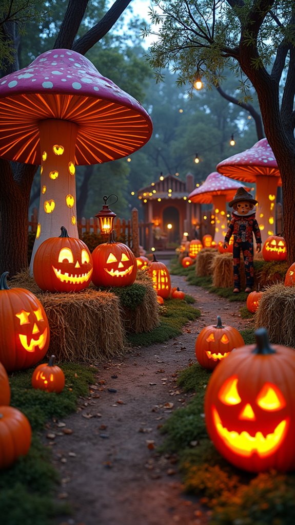 enchanted autumn pumpkin patch