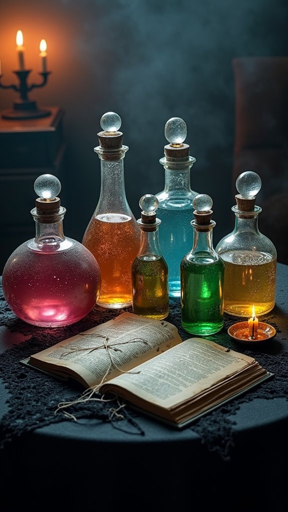 enchanted potion bottle collection