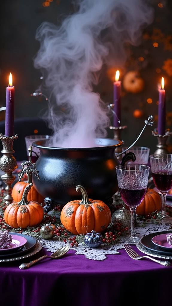 enchanting cauldron centerpiece decoration