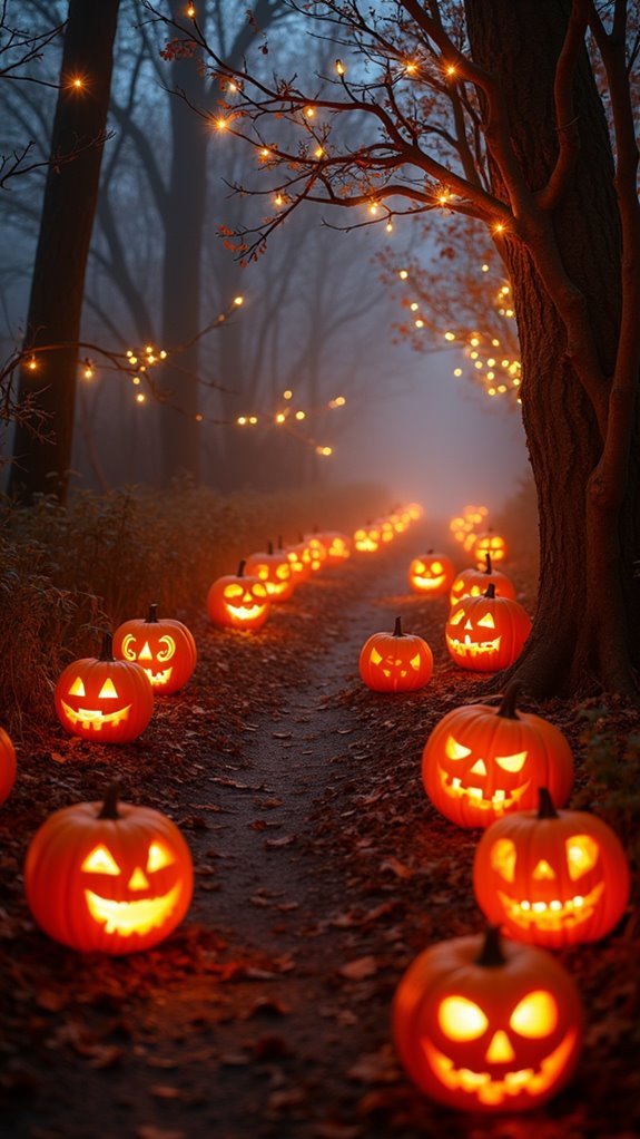 enchanting glowing jack o lanterns