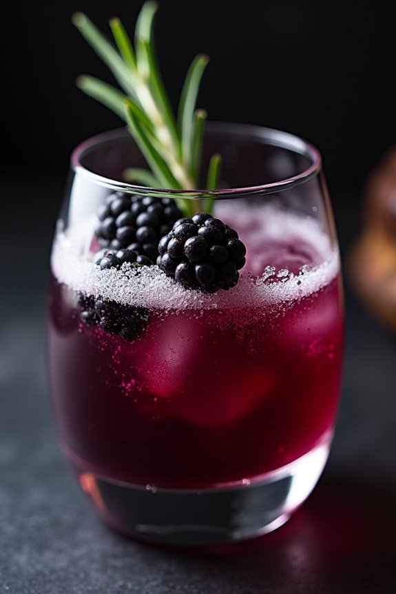 enchanting halloween blackberry cocktail