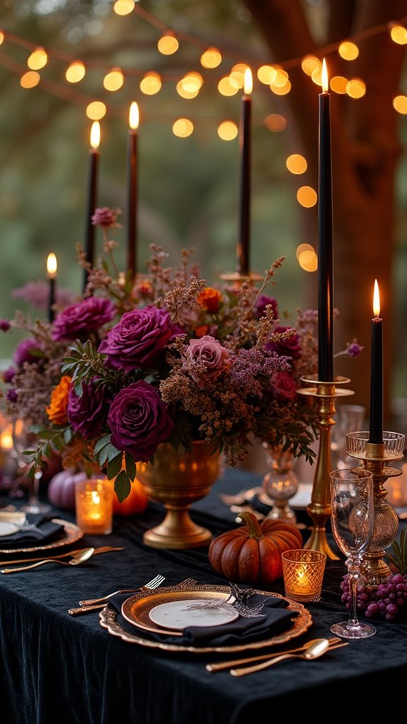 enchanting halloween floral arrangements