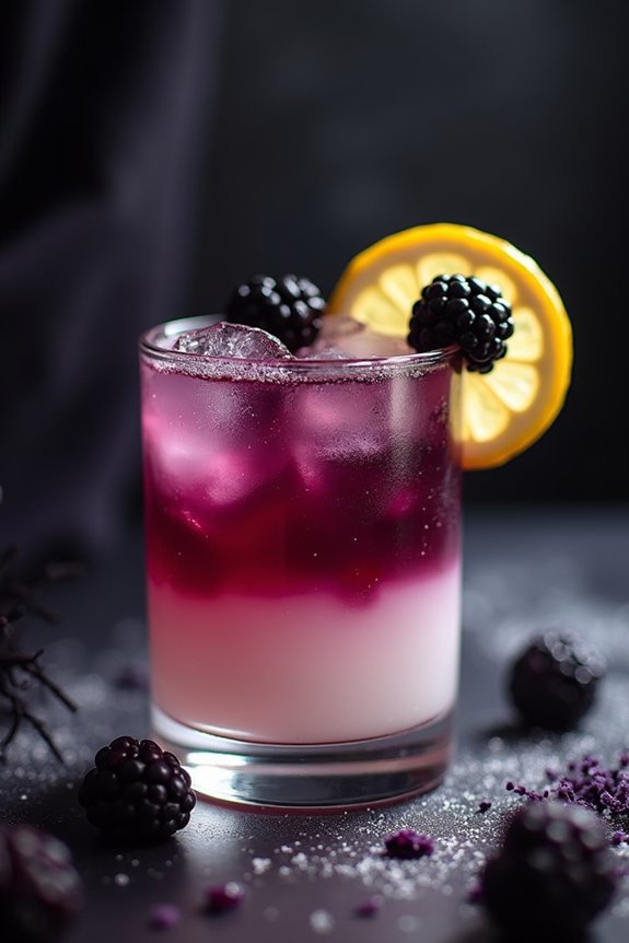enchanting halloween gin cocktail