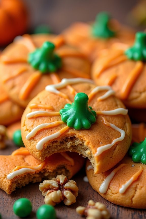 enchanting halloween pumpkin cookies
