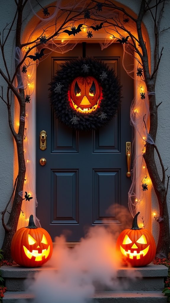 enchanting spooky entrance decor