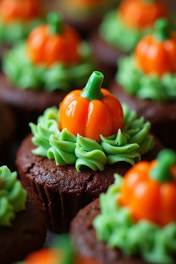 festive halloween brownie decorations