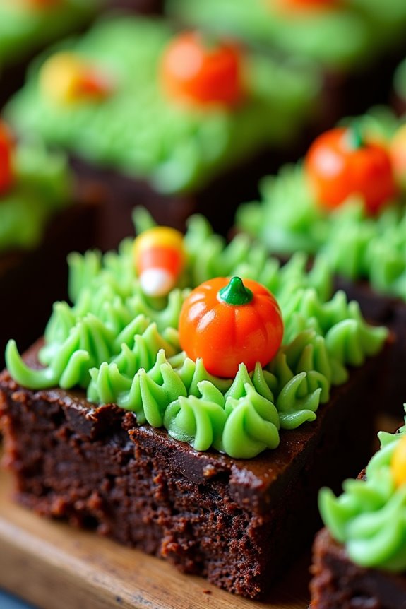 festive halloween brownie delight