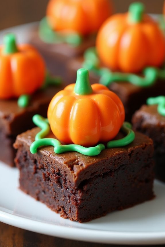 festive halloween brownie treats