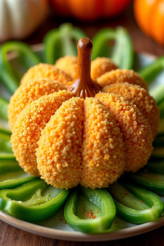 festive halloween cheese appetizer