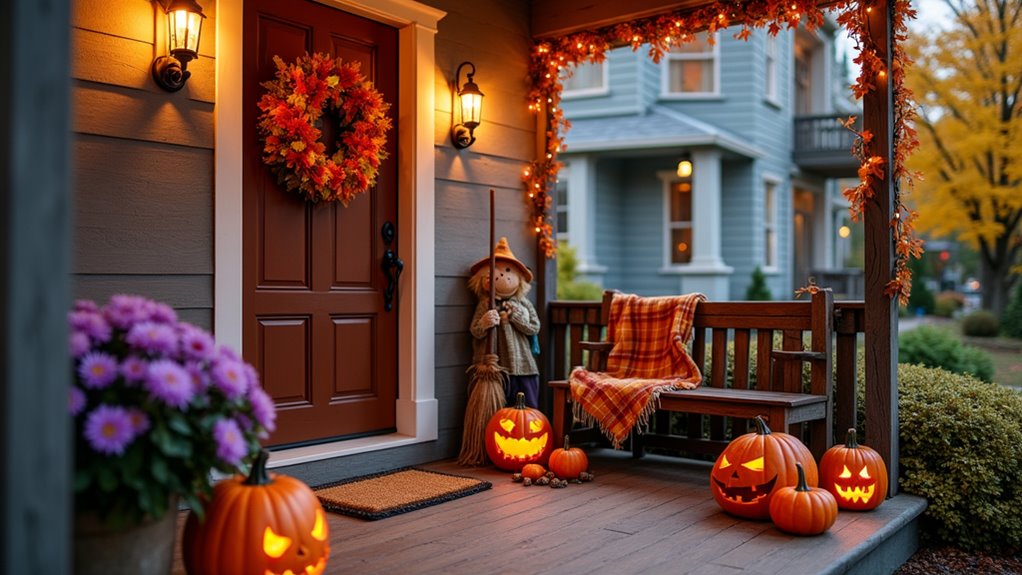 festive halloween porch ideas