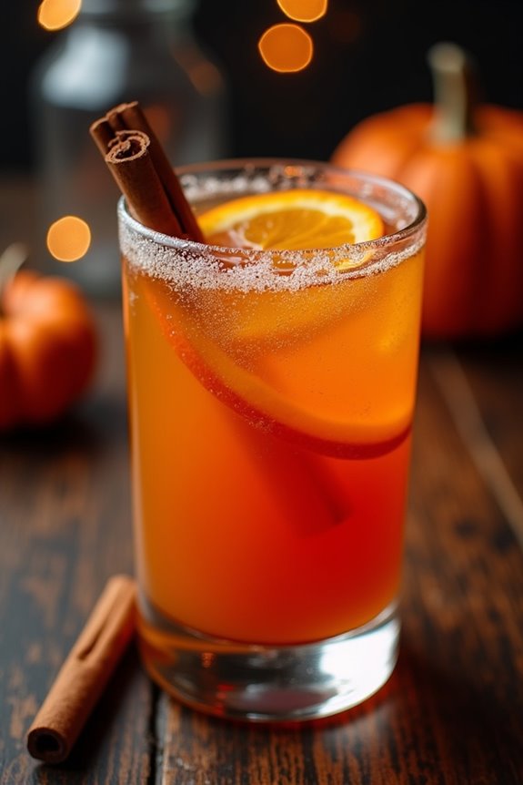festive halloween pumpkin punch