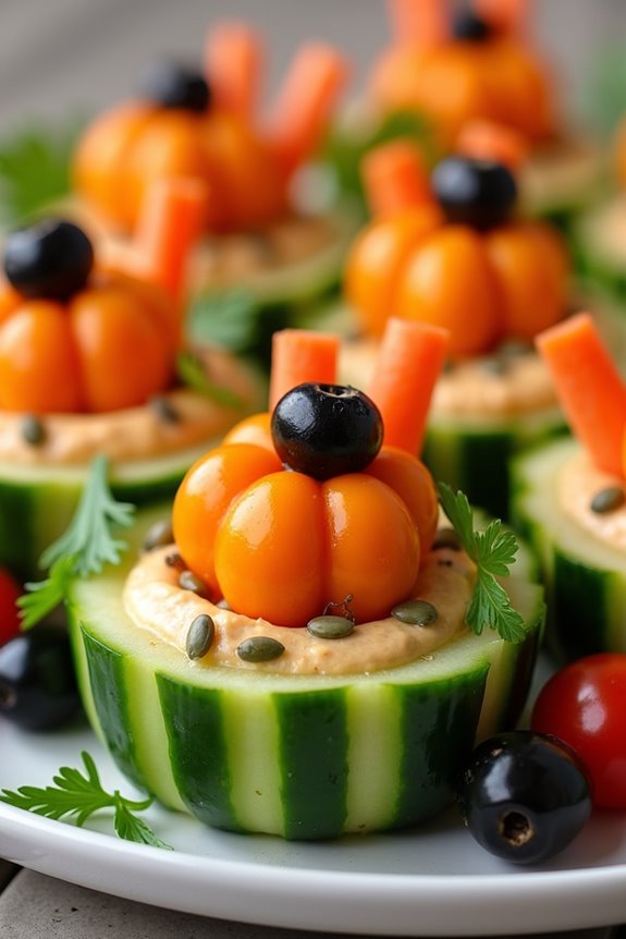 festive healthy hummus appetizer