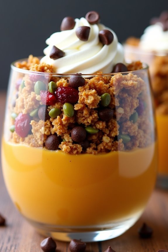 festive pumpkin parfait breakfast