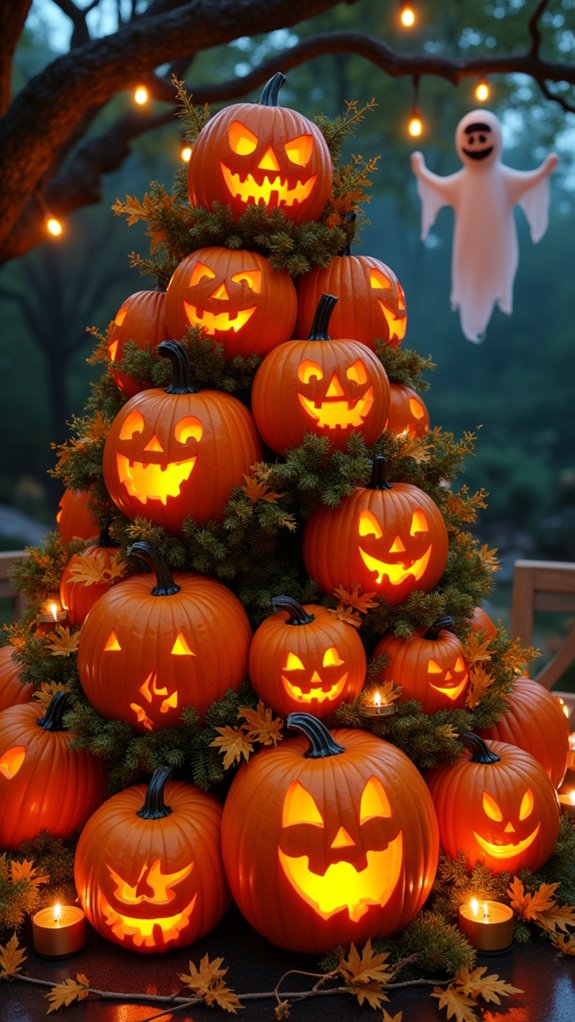 festive pumpkin patch centerpiece