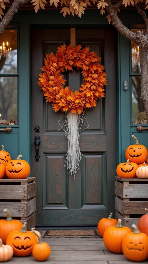 festive pumpkin patch decor