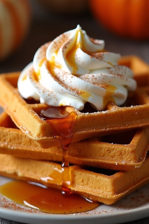 festive pumpkin waffles recipe