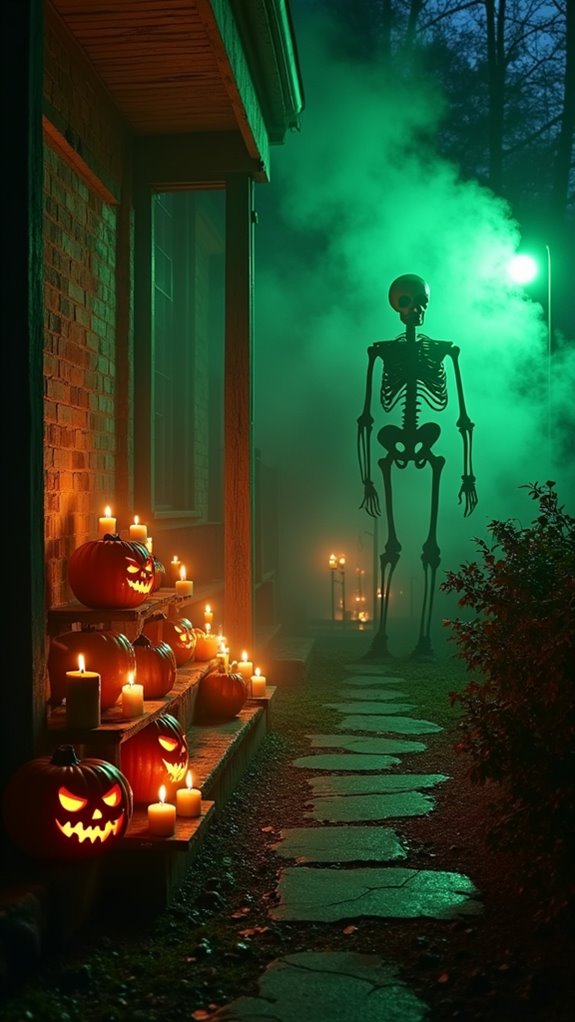 flickering candles create ambiance