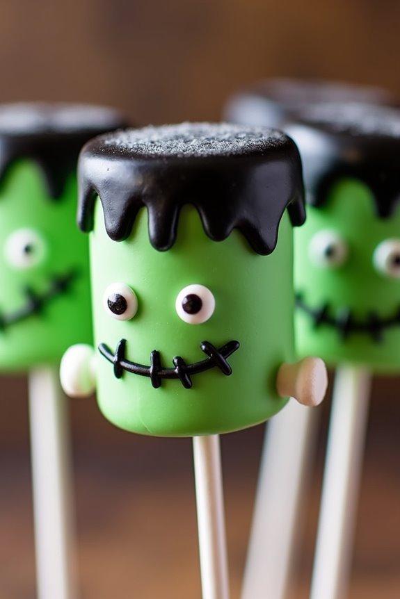 frankenstein marshmallow pops recipe