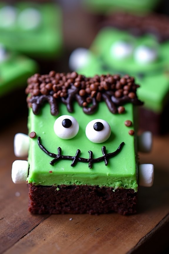 frightful halloween brownie decorations