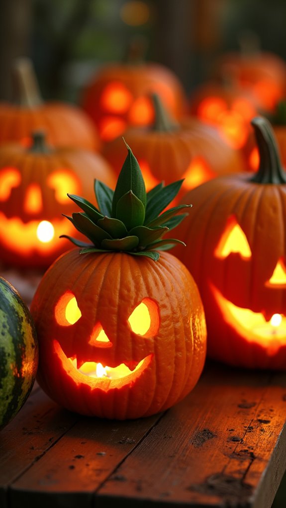 fruit inspired pumpkin designs
