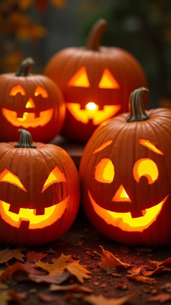 funny emoji pumpkin carvings