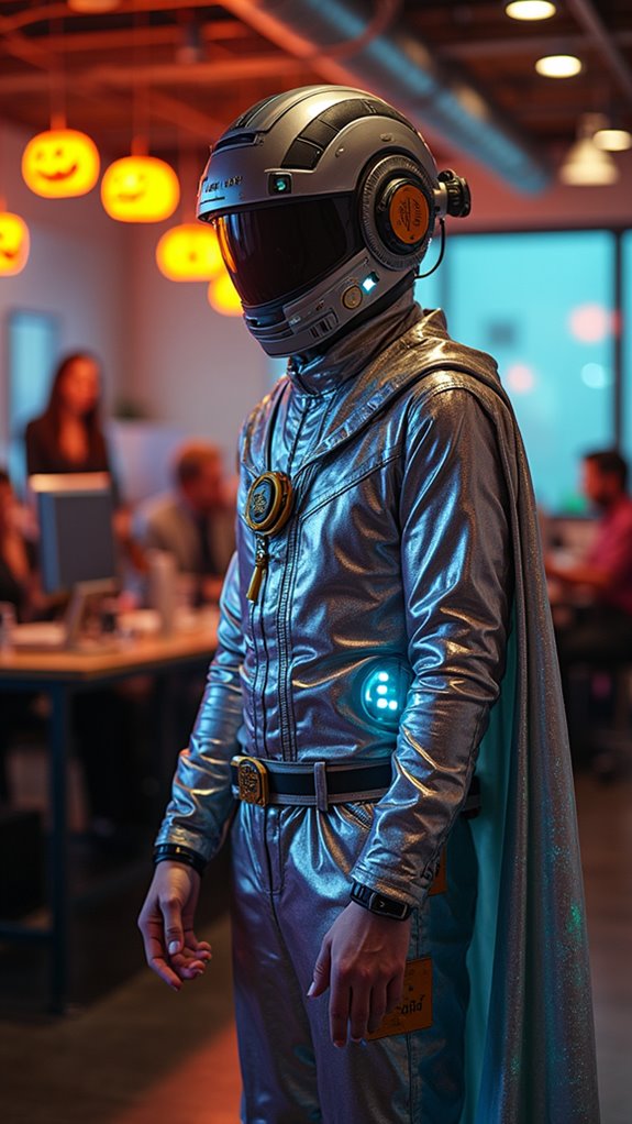 futuristic costume steals attention