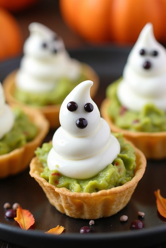 ghostly guacamole halloween appetizer