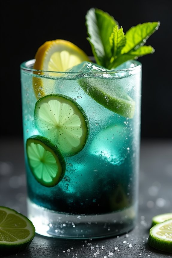 ghostly halloween gin cocktail