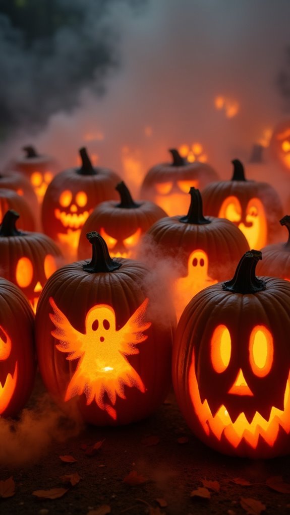 ghostly jack o lantern design