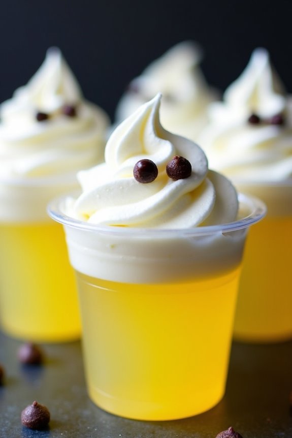 ghostly lemon jello shots