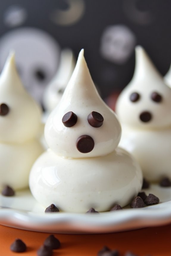 ghostly meringue halloween treats
