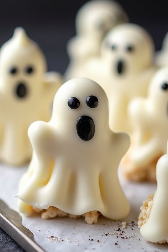 ghostly rice krispie treats