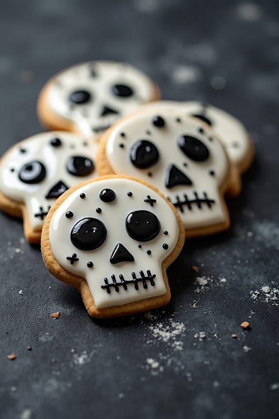 ghoulish skull cookie recipe