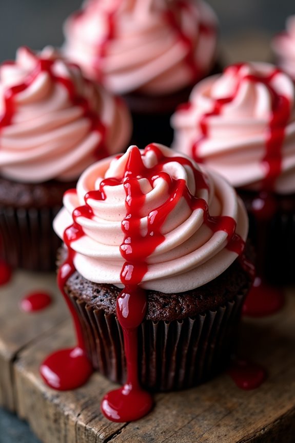 ghoulishly delightful brain cupcakes
