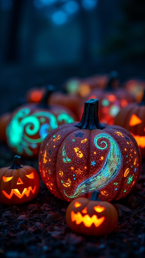 glow in the dark pumpkin techniques