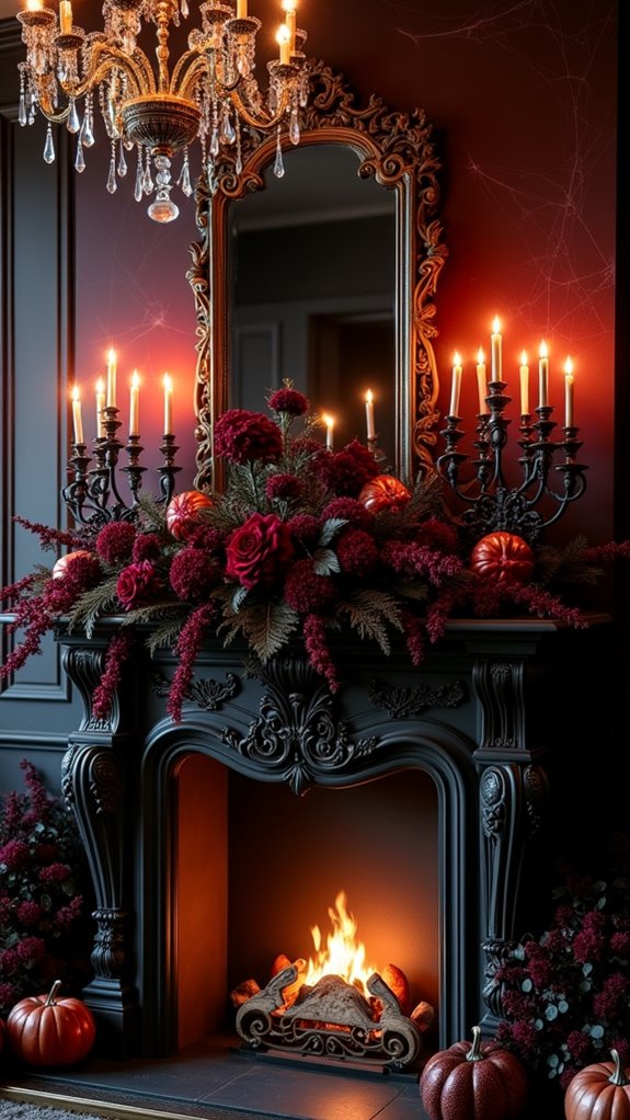 gothic candle elegance displayed