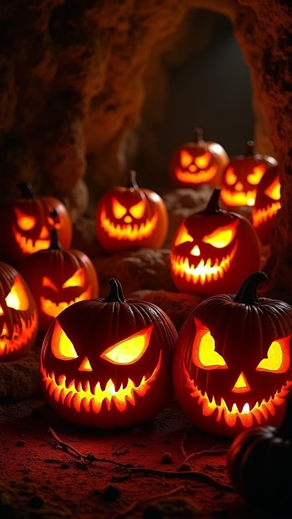 gothic vampire pumpkin design