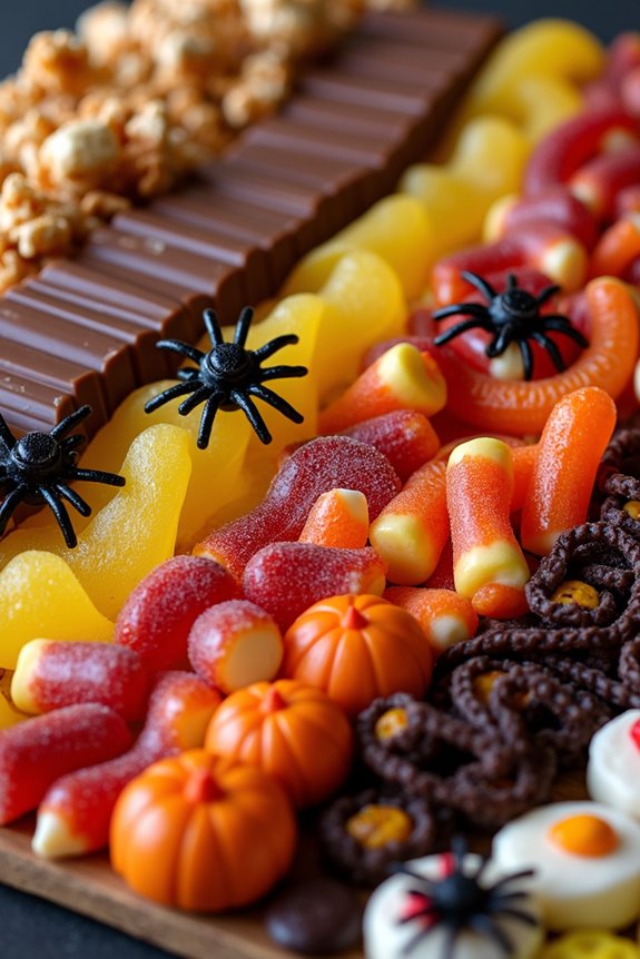 halloween candy charcuterie board