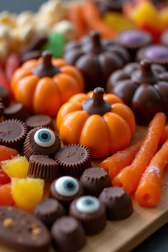 halloween candy charcuterie board