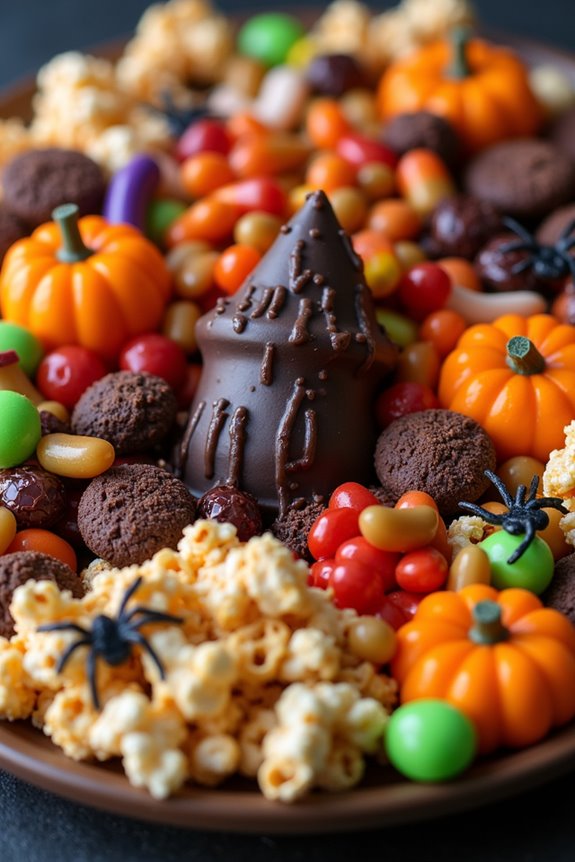 halloween candy charcuterie board