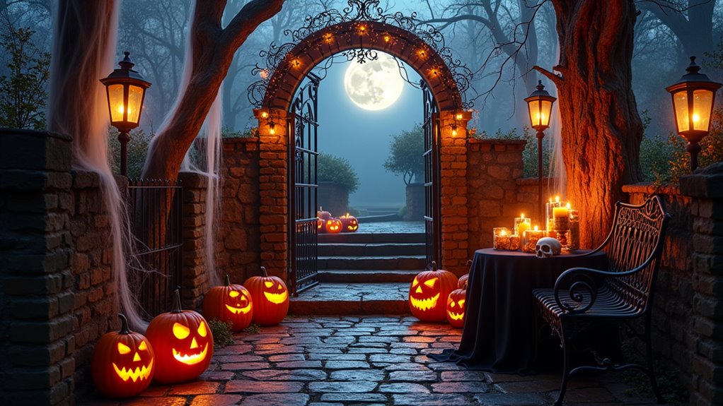 halloween entrance display ideas