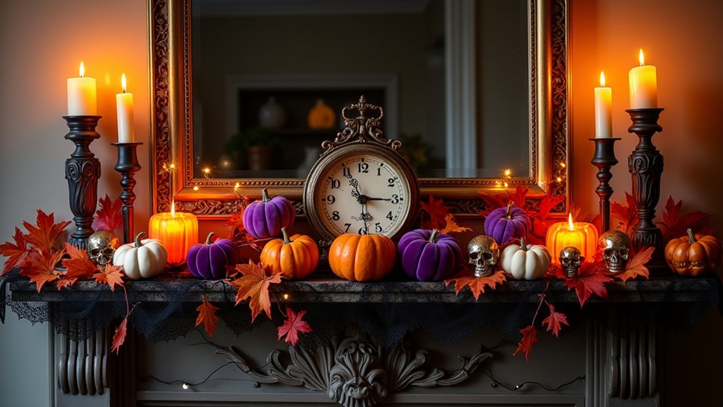 halloween fireplace decoration ideas