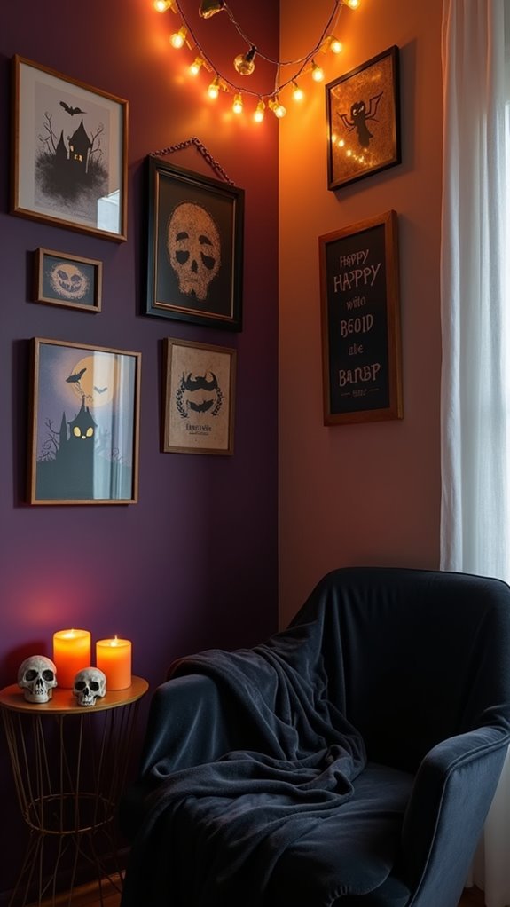 halloween gallery wall decor