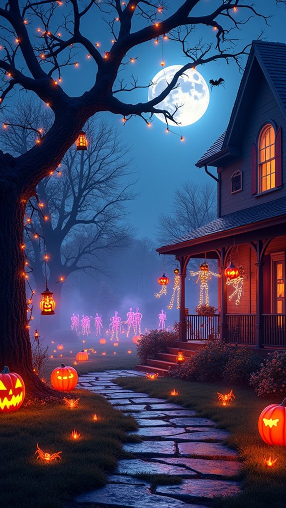 halloween light display extravaganza