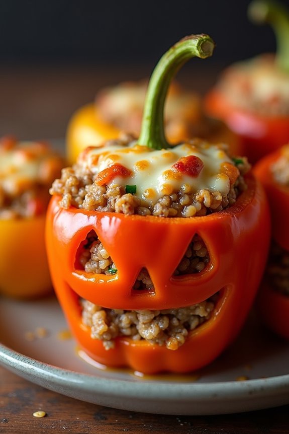 halloween stuffed pepper delight