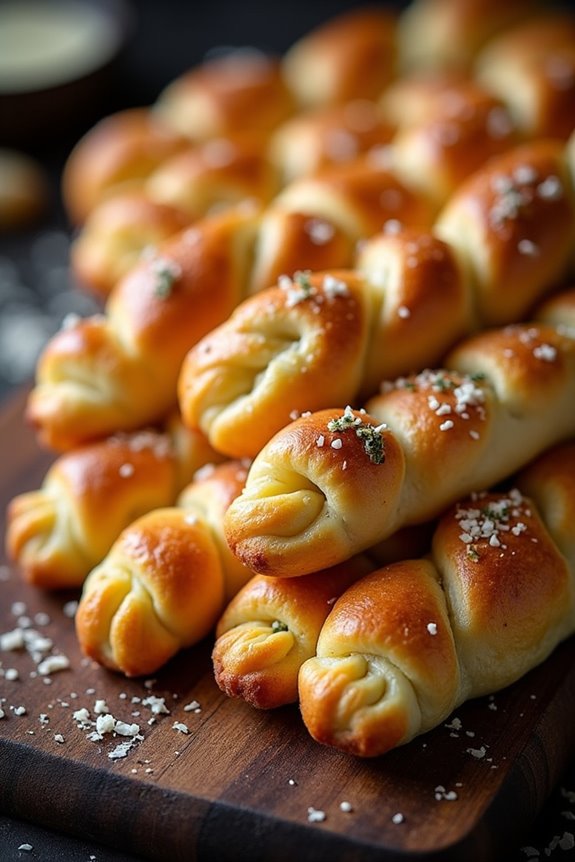 halloween themed cheesy breadsticks